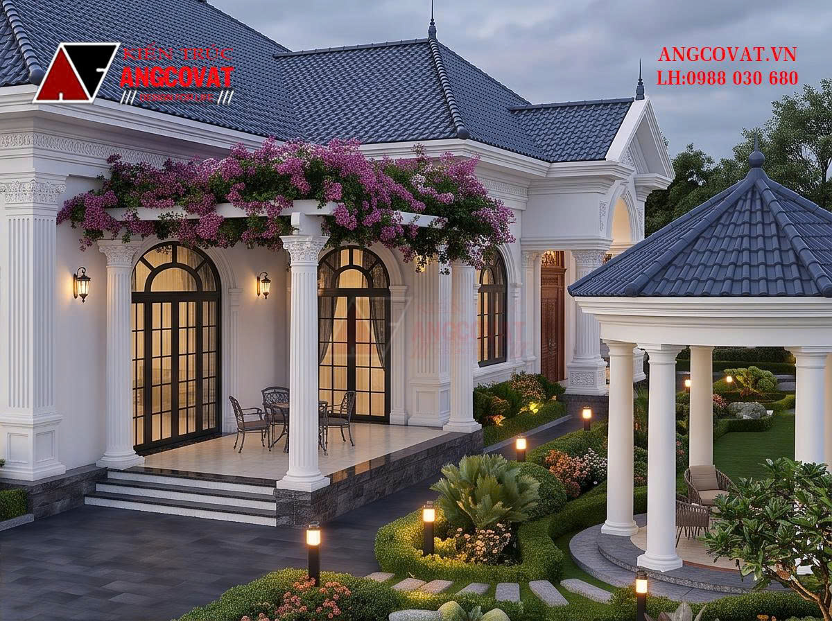 Khám phá vẻ đẹp tinh tế của mẫu biệt thự sân vườn 200m2 BT1121026