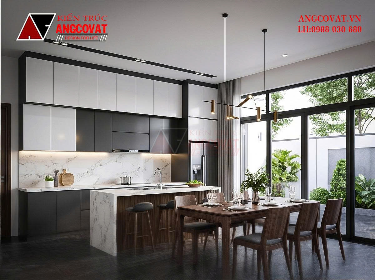 Chi phí xây nhà 1 tàng 1 tum hiện đại mái bằng tối ưu BT01261026