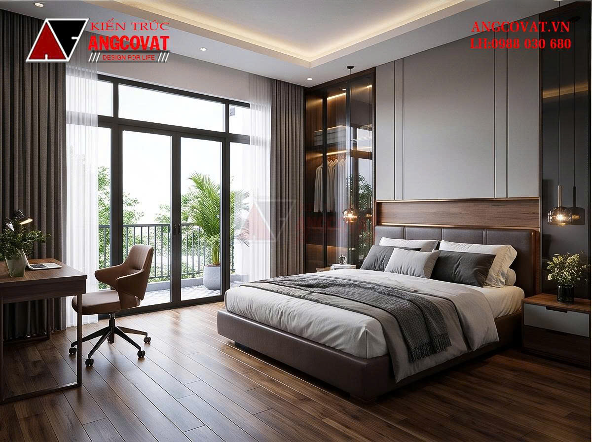 Chi phí xây nhà 1 tàng 1 tum hiện đại mái bằng tối ưu BT01261026
