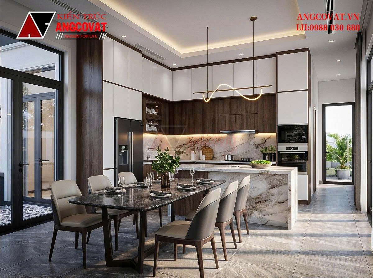 Chi phí xây nhà 1 tàng 1 tum hiện đại mái bằng tối ưu BT01261026