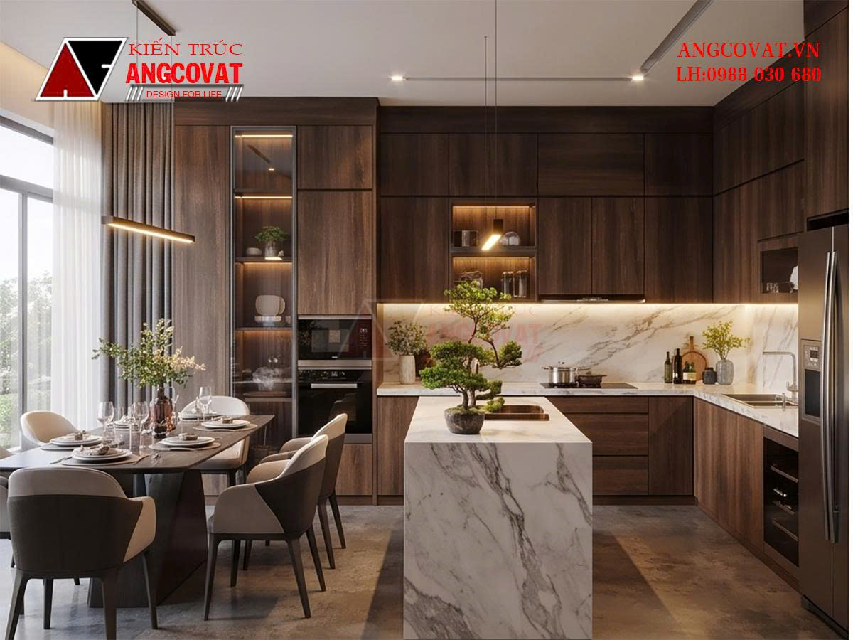 Mẫu nhà 2 tầng chữ l 90m2 đẹp không lối thoát BT0510206