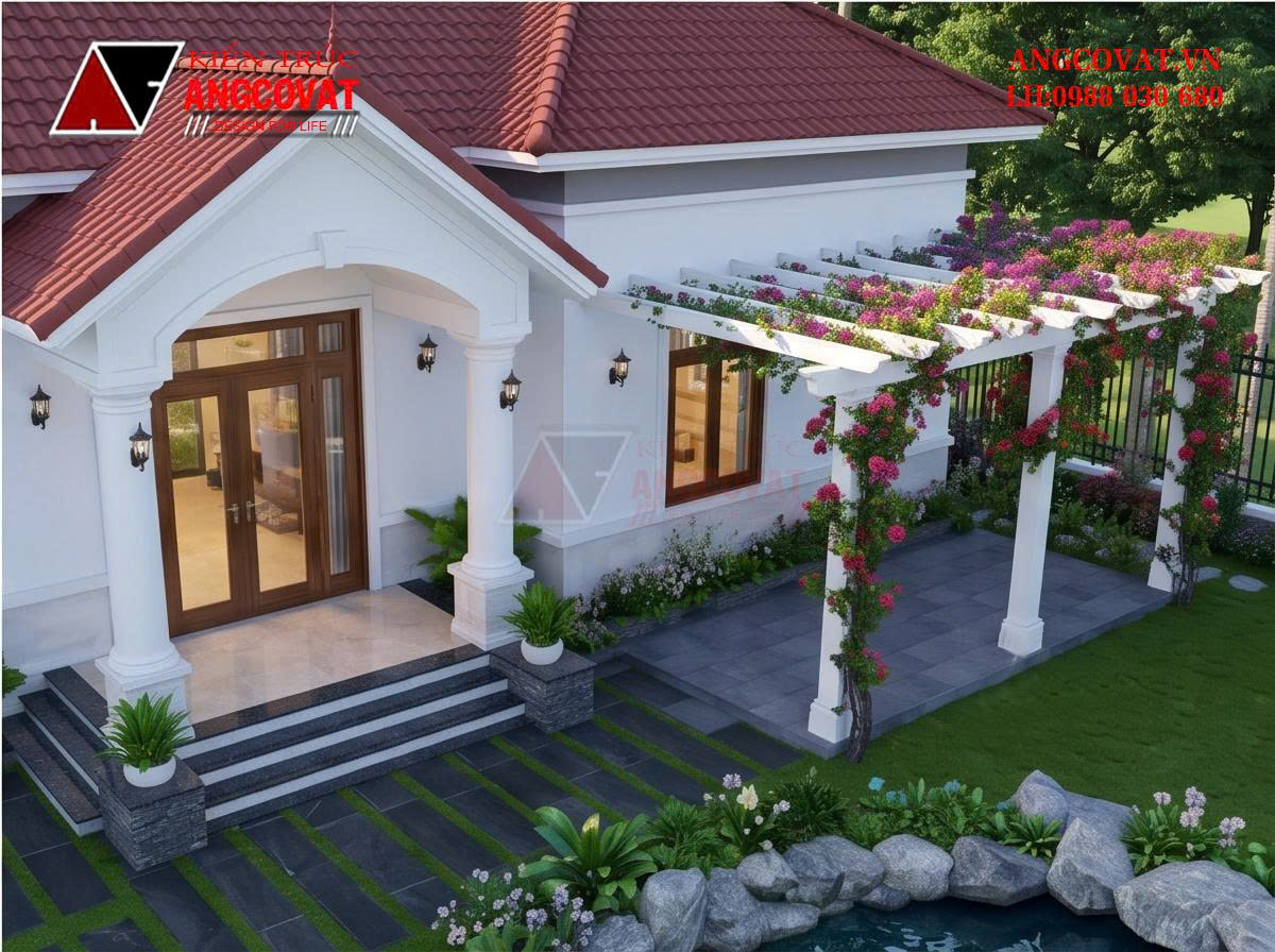 mau nha vuon 1 tang dien tich 150m2 6