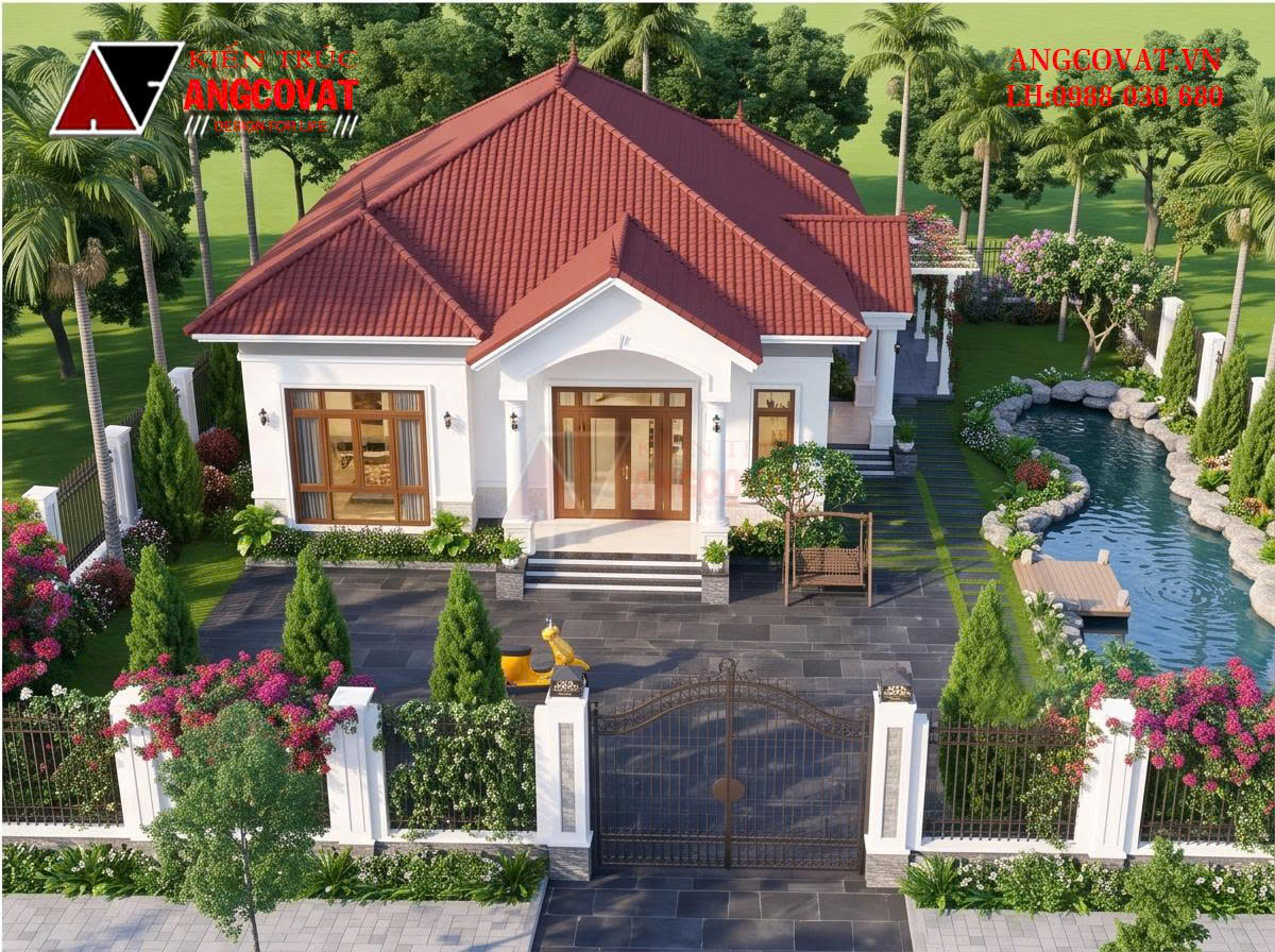 mau nha vuon 1 tang dien tich 150m2 9