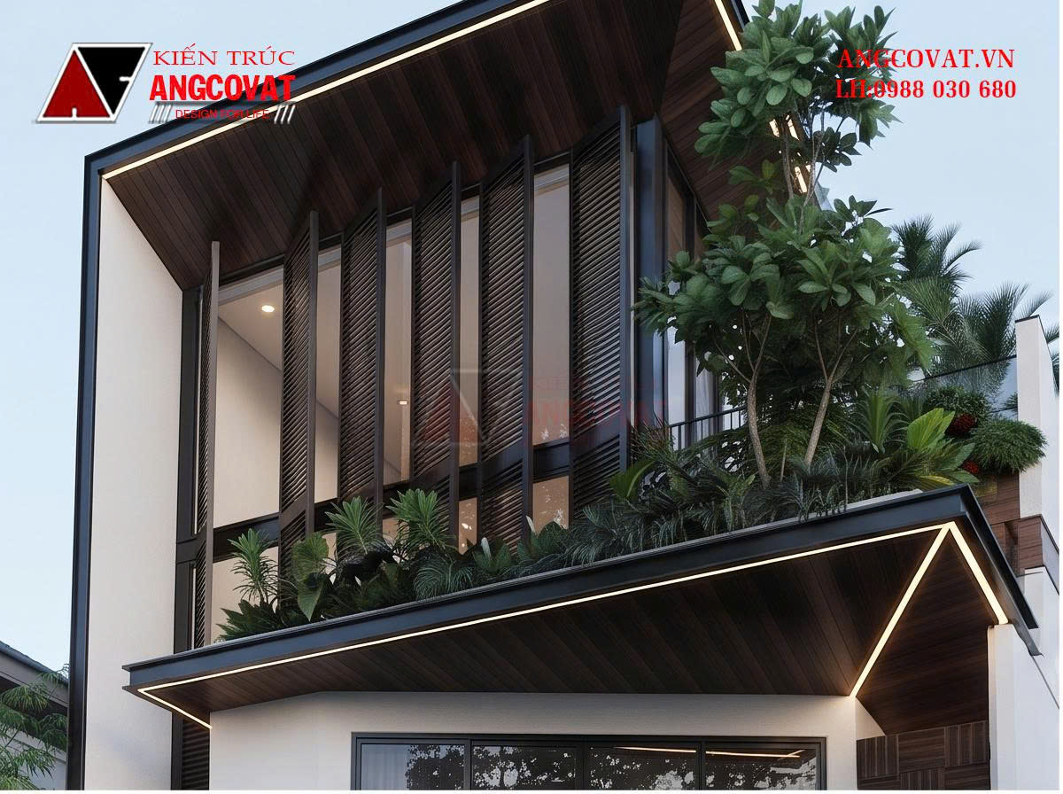 Thiết kế biệt thự 3 tầng 6 phòng ngủ diện tích 120m2 BT3011026