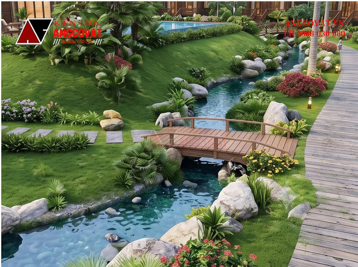 Tư vấn thiết kế bungalow resort 3000m2 đẹp mê hồn người BT0710206