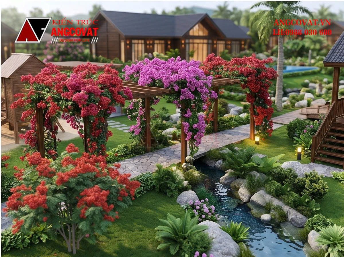 Tư vấn thiết kế bungalow resort 3000m2 đẹp mê hồn người BT0710206