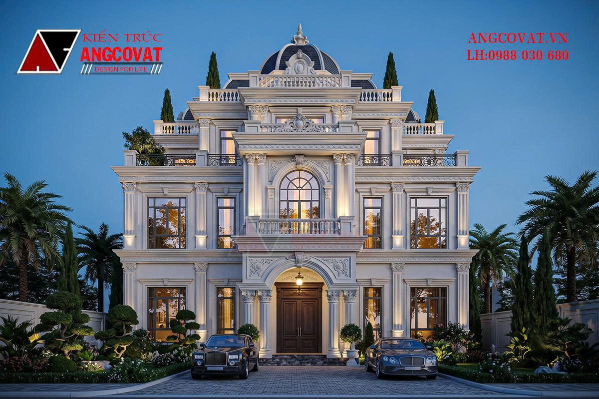 Thiết Kế Lâu Đài Dinh Thự 250m2 – Vẻ Đẹp Hoàng Gia Trường Tồn Theo Thời Gian BT5081026