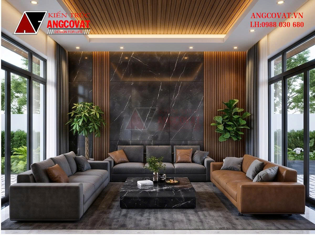 Mẫu nhà 1 tầng 1 tum 3 phòng ngủ 120m² ở nông thôn đẹp đủ công năng BT2261026