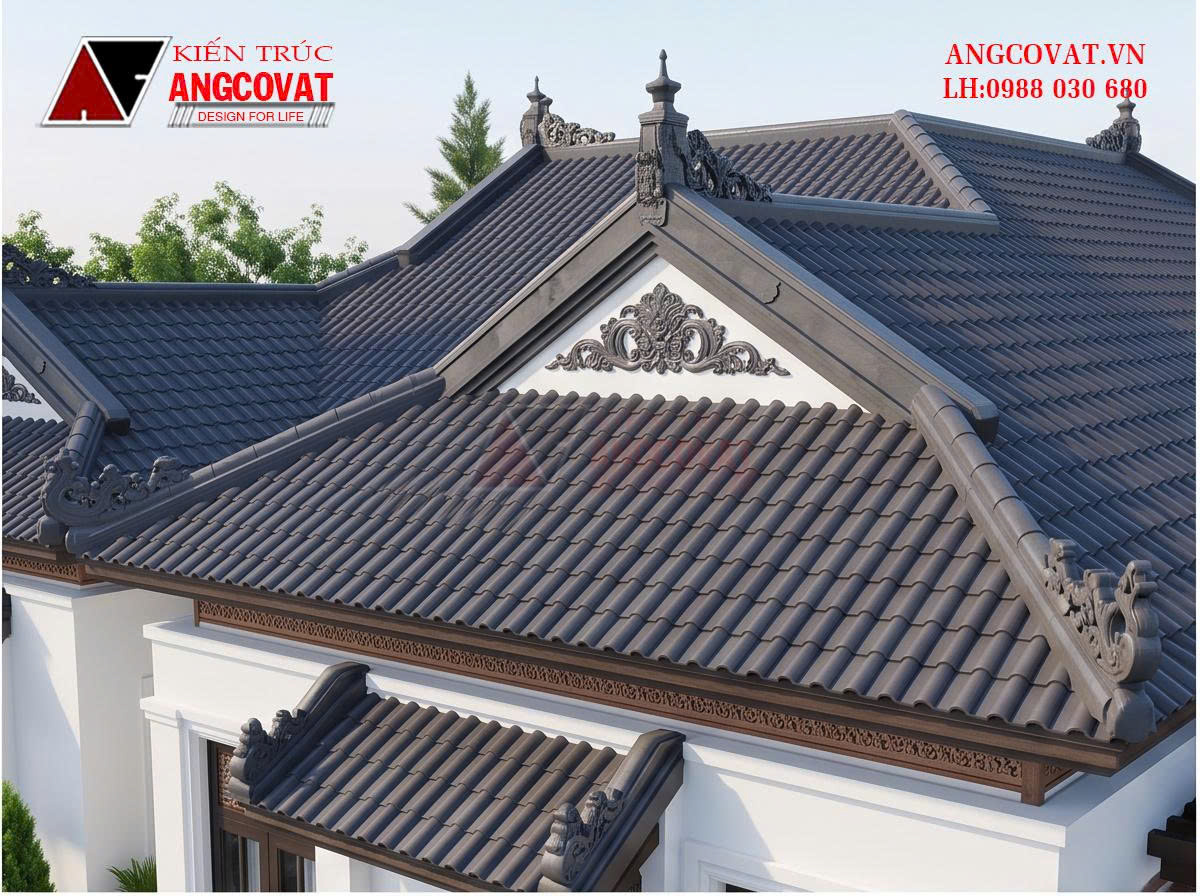 Thiết kế nhà cấp 4 phong cách Indochine 210m² sang trọng, giàu bản sắc BT1131026